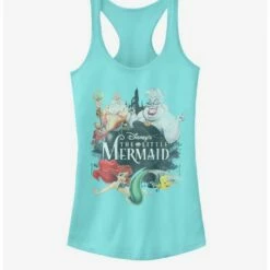 Outlet ❤️ Disney The Little Mermaid Watercolor Mermaid 🔔 Girls Tank 🥰