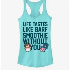 Best Pirce 🎉 Disney Wreck-It Ralph Barf Smoothie Girls Tank ✔️