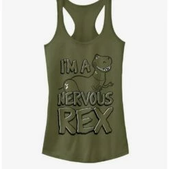 Flash Sale 🧨 Disney Pixar Toy Story Nervous Rex Girls Tank 😉