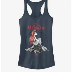 Cheapest 😀 Disney The Little Mermaid Sketch Mermaid Anniversary ⌛ Girls Tank ⌛