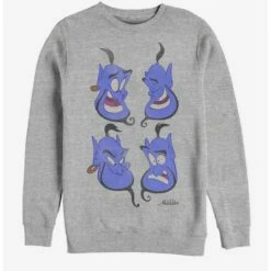 New ⭐ Disney Aladdin Genie Faces Sweatshirt 😉