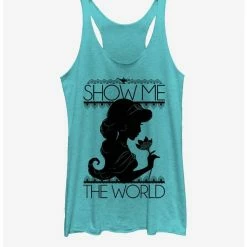Best Pirce 💯 Disney Aladdin Jasmine Silo Girls Tank 🤩
