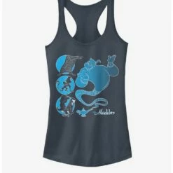 Best Sale 🔔 Disney Aladdin Genie And Friends 💯 Girls Tank ❤️
