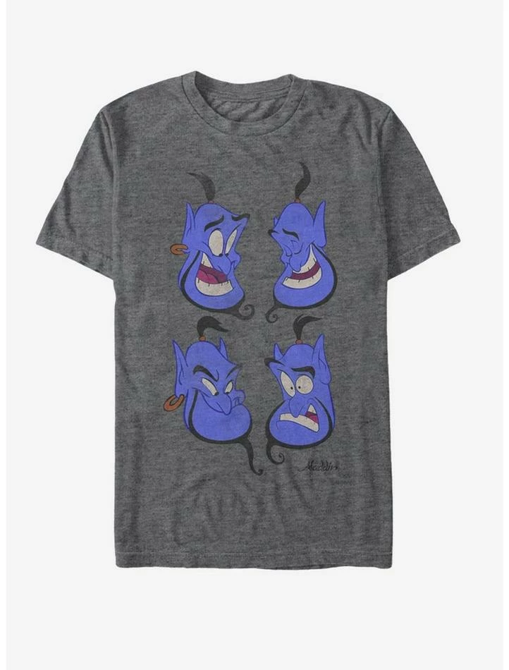 Best Sale 🌟 Disney Aladdin Genie Faces T-Shirt 🥰 2 Best Sale 🌟 Disney Aladdin Genie Faces T-Shirt 🥰 - Image 2