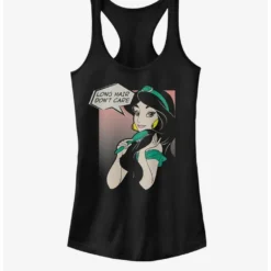 Brand new ✔️ Disney Aladdin Jasmine Long Hair Don't Care 😀 Girls Tank ✨