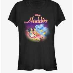 Promo 🔥 Disney Aladdin Aladdin VHS Girls T-Shirt 💯
