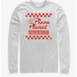 Hot Sale ⌛ Disney Pixar Toy Story Pizza Planet Box Long-Sleeve T-Shirt 👍