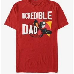 Deals 🎁 Disney Pixar The Incredibles Incredible Dad T-Shirt ✔️