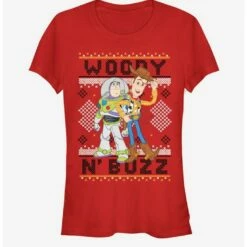 Brand new 🧨 Disney Pixar Toy Story Woody Buzz Sew Girls T-Shirt ⭐