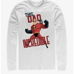 New 🌟 Disney Pixar The Incredibles This Dad Is Incredible Long-Sleeve T-Shirt 👏