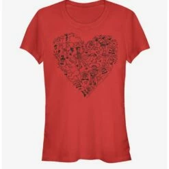 Buy ❤️ Disney Pixar Toy Story Group Doodle Heart ⌛ Girls T-Shirt ❤️
