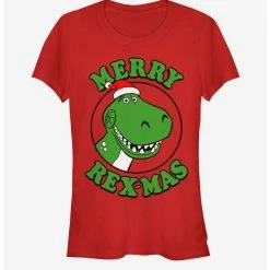 Cheapest 🤩 Disney Pixar Toy Story Merry Rexmas Girls T-Shirt 🎁