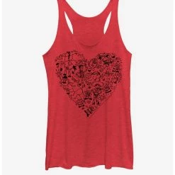 Buy ⌛ Disney Pixar Toy Story Group Doodle Heart 🧨 Girls Tank 🔔