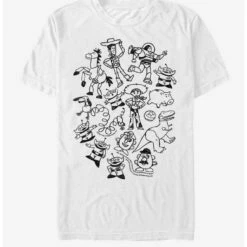Buy 🎁  Disney Pixar Toy Story Group Doodle T-Shirt 🎉