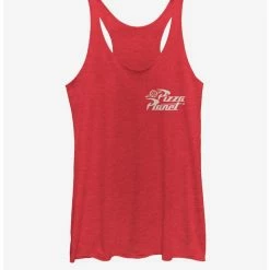 New ✨ Disney Pixar Toy Story Pizza Pocket Logo 🎉 Girls Tank ✔️