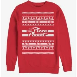 Cheapest ✨ Disney Pixar Toy Story Pizza Planet Ugly Sweater Sweatshirt ✔️