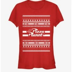 Buy 😍 Disney Pixar Toy Story Pizza Planet Ugly Sweater Girls T-Shirt 🔥
