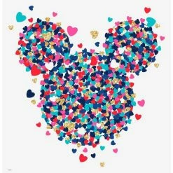 Best reviews of π€© Disney Mickey Mouse Heart Confetti Peel & Stick Giant Wall Decal β