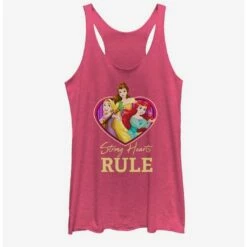 Cheapest 🔥 Disney Princesses Strong Hearts Rule 😀 Girls Tank ✨