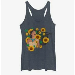 New 🛒 Disney Pocahontas Floral Princess Girls Tank 🎁