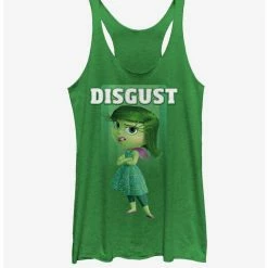 Best Pirce ✨ Disney Pixar Inside Out Disgust 👏 Girls Tank 🔔