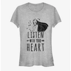 New ✔️ Disney Pocahontas Listen With Your Heart Pocahontas 👍 Girls T-Shirt 💯