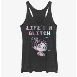 Deals 🎉 Disney Wreck-It Ralph Glitch Life 🔥 Girls Tank ✔️