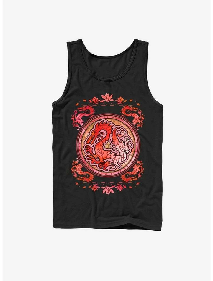 Top 10 🤩 Disney Mulan Mushu Stained Glass Tank ⭐ 1 Top 10 🤩 Disney Mulan Mushu Stained Glass Tank ⭐