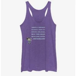 Cheap 🧨 Disney Wreck-It Ralph Princess Name Text Stack Girls Tank 🎉