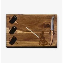 Deals ⭐ Disney Beauty & the Beast Acacia Cheese Board & Tools Set 🔥