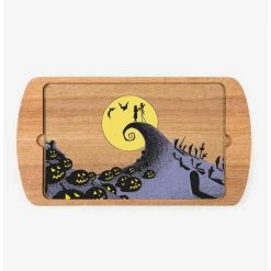 Cheap ❤️ The Nightmare Before 👏 Christmas Jack and Sally Glass Top Serving Board ✨
