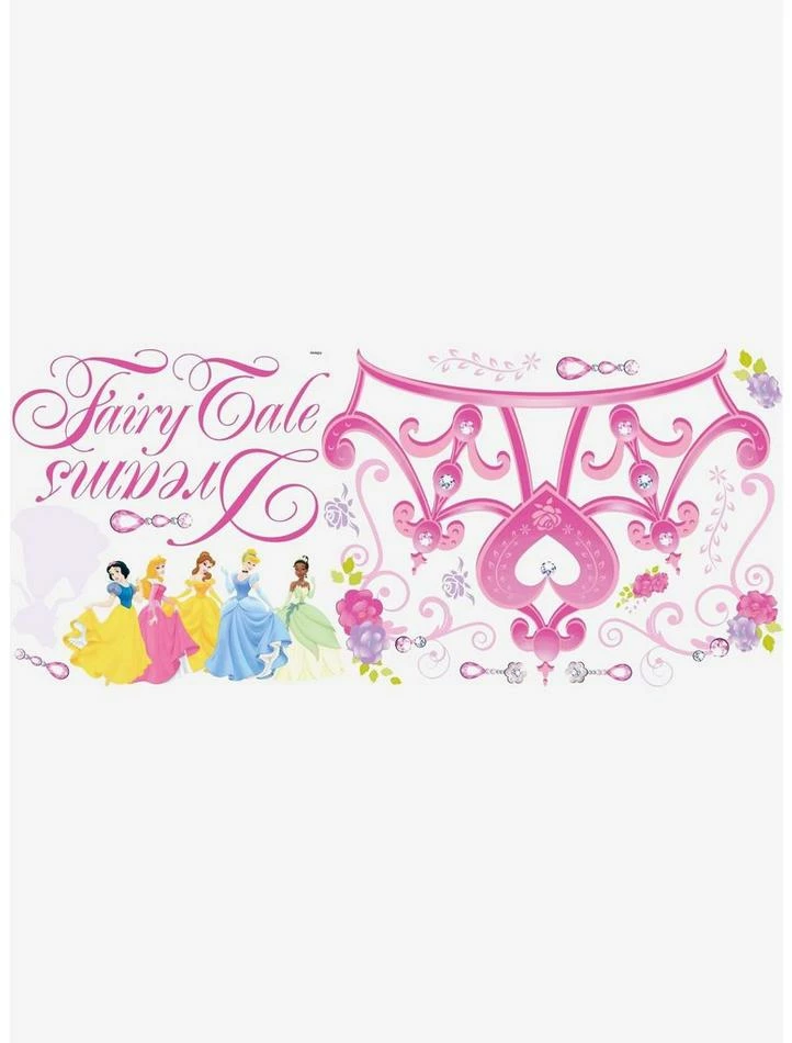 Brand new 🥰 Disney Princesses Crown Peel & Stick Giant Wall Decal ❤️ 1 Brand new 🥰 Disney Princesses Crown Peel & Stick Giant Wall Decal ❤️