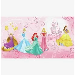 Best Sale 🎁 Disney Princess Enchanted Chair Rail Prepasted Mural 💯