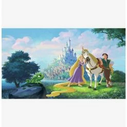 Brand new ✔️ Disney Princess Tangled Chair Rail Prepasted Mural ✔️
