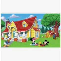 Buy 👍 Disney Mickey & Friends Chair Rail Prepasted Mural 💯
