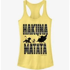 Discount ✔️ Disney The Lion King Hakuna Print 🧨 Girls Tank 🤩