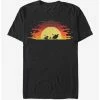 Hot Sale 🎉 Disney The Lion King Pixel Simba Sunset T-Shirt 🛒