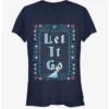 Deals 💯 Disney Frozen Let It Go Ugly Sweater Girls T-Shirt ❤️