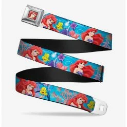 Cheap 😉 Disney The Little Mermaid Flounder Underwater Poses Seatbelt Belt ⌛