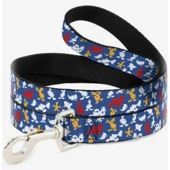 Buy 🤩 Disney Donald Duck Face Poses Scattered Blue White Red Yellow Dog Leash 6 Ft 😉