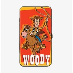 Budget 𧨠Disney Pixar Toy Story Woody and Bullseye Riding Pose Hinged Wallet π