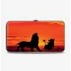 Coupon ⌛ Disney The Lion King Hakuna Matata Simba Pumbaa Timon Sunset Silhouette Hinged Wallet 🎁