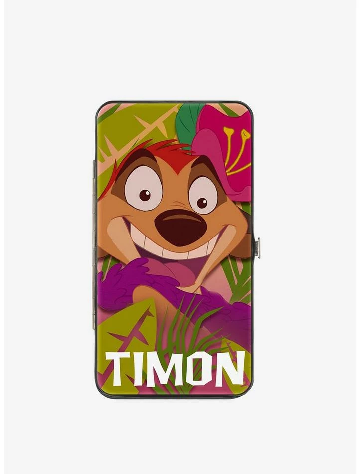New 😀 Disney The Lion King Timon Hula Dance Hinged Wallet 👏 1 New 😀 Disney The Lion King Timon Hula Dance Hinged Wallet 👏