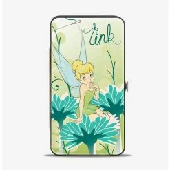 Best deal β¨ Disney Tinker Bell Tink Sitting On Flower Pose Hinged Wallet π