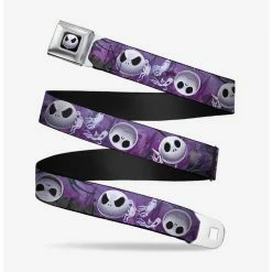 Deals ✔️ The Nightmare Before 🧨 Christmas Jack Expressions Ghosts In Cemetery Seatbelt Belt 😍