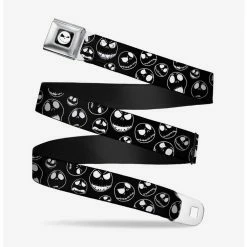 Best Pirce 🎁 The Nightmare Before Christmas Jack Outline Expressions Seatbelt Belt ✔️