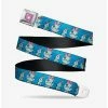 Budget 🛒 Disney Lilo & Stitch Scrump Poses Hibiscus Flowers Seatbelt Belt 🤩