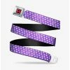 Hot Sale 💯 Disney Minnie Mouse Ears Monogram Dots Seatbelt Belt ⌛