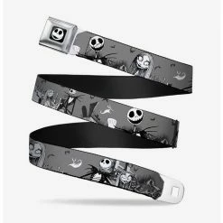 Wholesale 👍 The Nightmare Before Christmas Jack And Sally Cemetery Scene Seatbelt Belt 💯