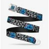 Discount 🔔 Disney Lilo & Stitch Poses Mini Scrump Scattered Seatbelt Belt 🧨